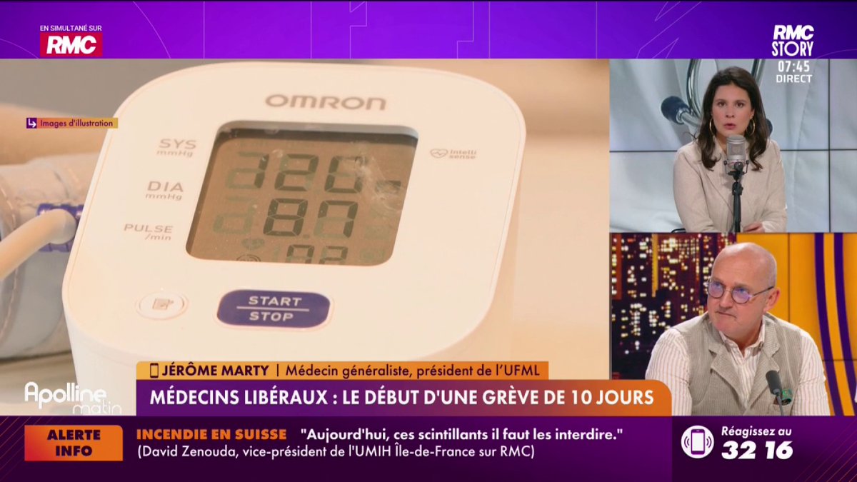 🔴🇫🇷 INSOLITE | Le Dr Marty se plaint du gouvernement qu'il a soutenu car ils vont réquisitionner les médecins alors qu'ils vont faire grève.