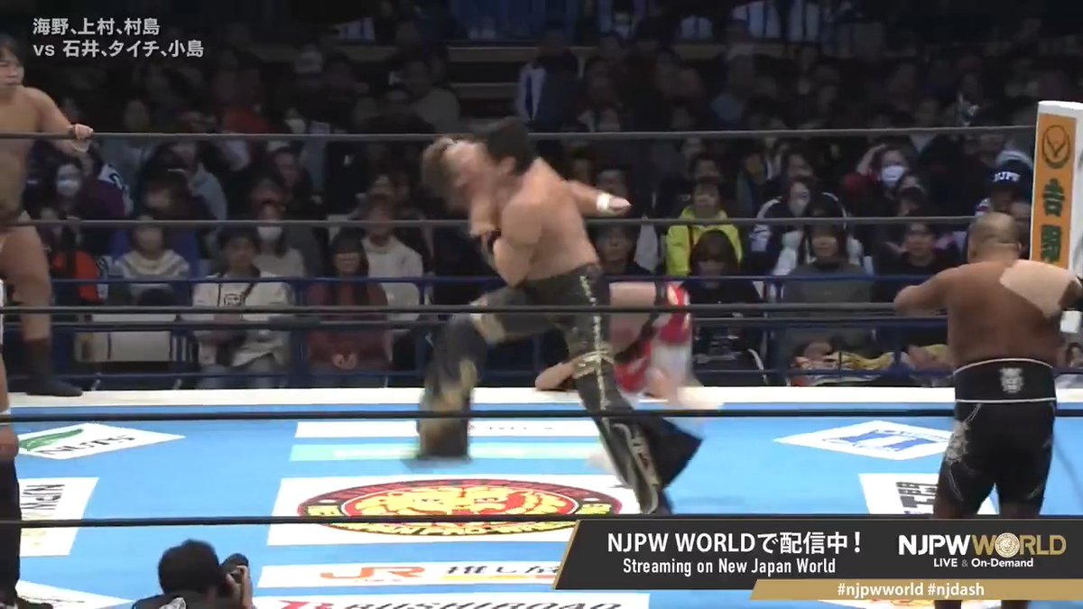 .“HEAT STORM” 上村 優也 🆚 タイチ "🔥🔥🔥" From the profile URL #NJPW #njpwworld #njdash