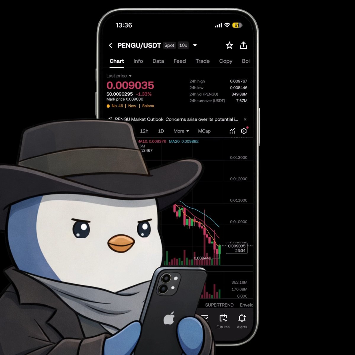 Wanna see who’s talking about Pudgy Penguins? Check the $PENGU token page and head to the Feeds tab for the latest alpha 🐧