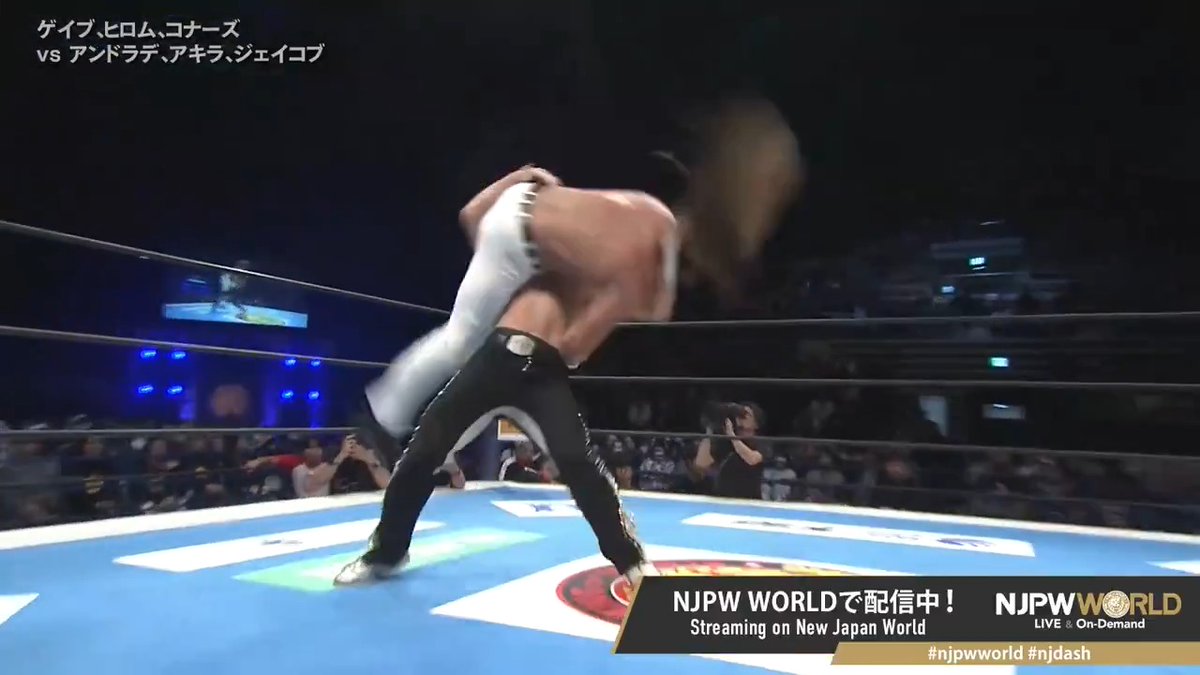 .Clark Connors "Powerslam → Spear" From the profile URL #NJPW #njpwworld #njdash