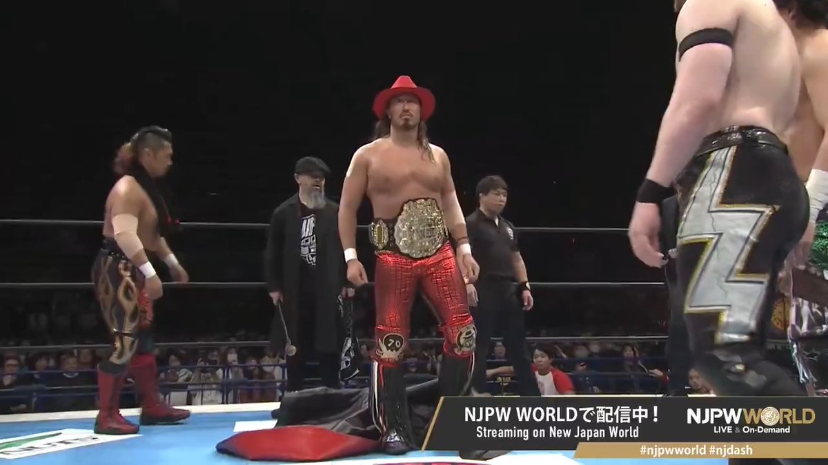 FULL VIDEO: Yota Tsuji bringing back the v4 IWGP Heavyweight belt to a HUGE POP tonight. Already my Wrestler of the Year.