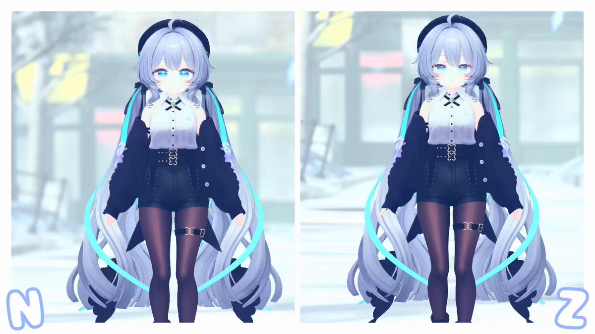 🌟おちびラムネちゃんAFKモーション🌟 明日、1/6 (火)17:00より販売開始する 【おちびちゃんズ Ramune ⁺Sister"Z"】 はAFKモーションもしっかり対応してます💫 とっても可愛いので是非チェックしてみてくださいね( *ᐢ´꒳`ᐢ* ) #おちびちゃんズ