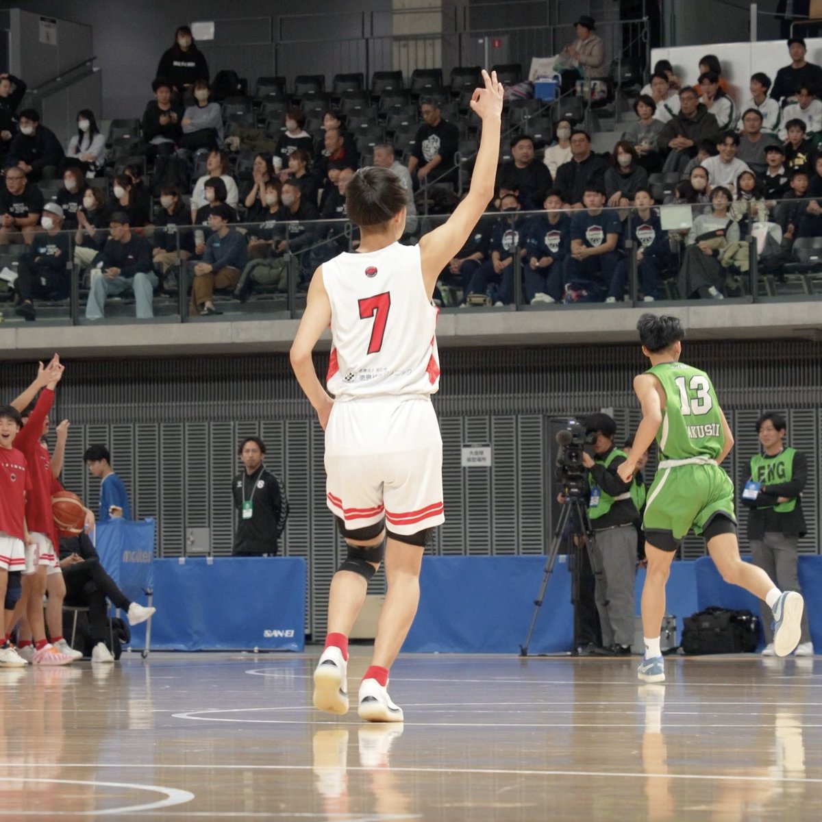 止まらないシュートの雨😱☔️ 試合に敗れるも、世代No.1スコアラーぶりを発揮！ RIZINGS 徳島 #7 平岡 泰介（3年｜190cm） 27 PTS｜14 REB #ジュニアウインターカップ