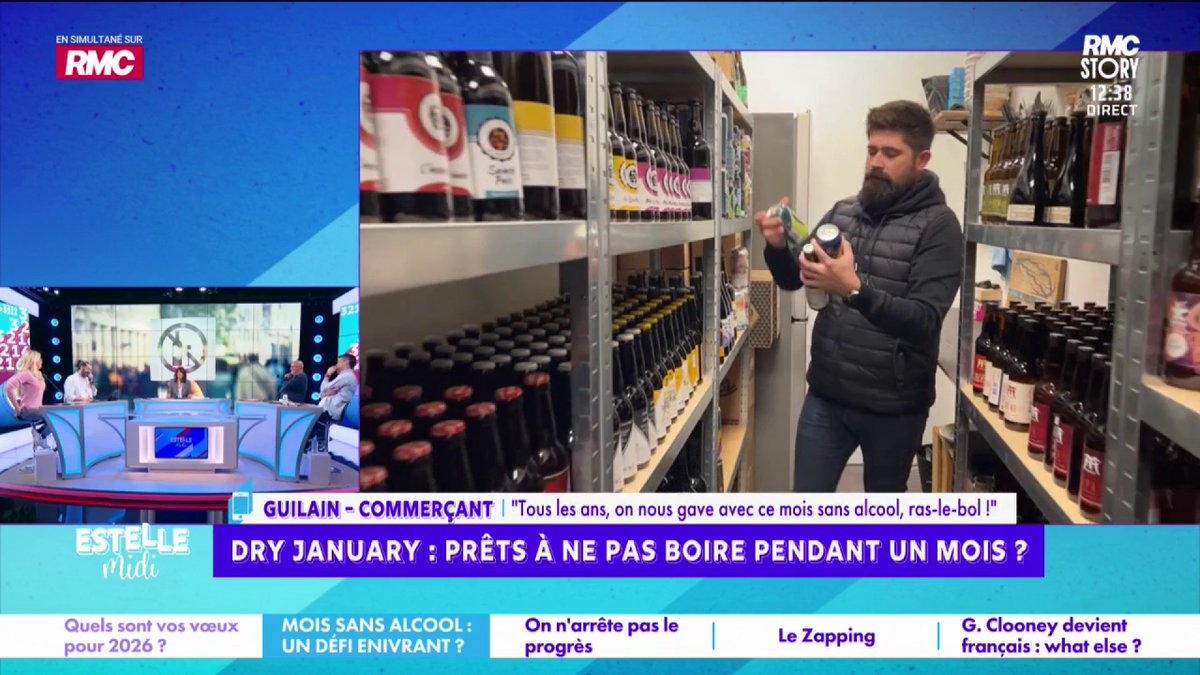 🔴🇫🇷 ALERTE VIDÉO DRY JANUARY, Guilain en marre. "Foutez-nous la paix ! On sait que manger gras ce n'est pas bien, il ne faut pas boire beaucoup d'alcool, il ne faut pas faire ci... Toute l'année on nous le dit !"