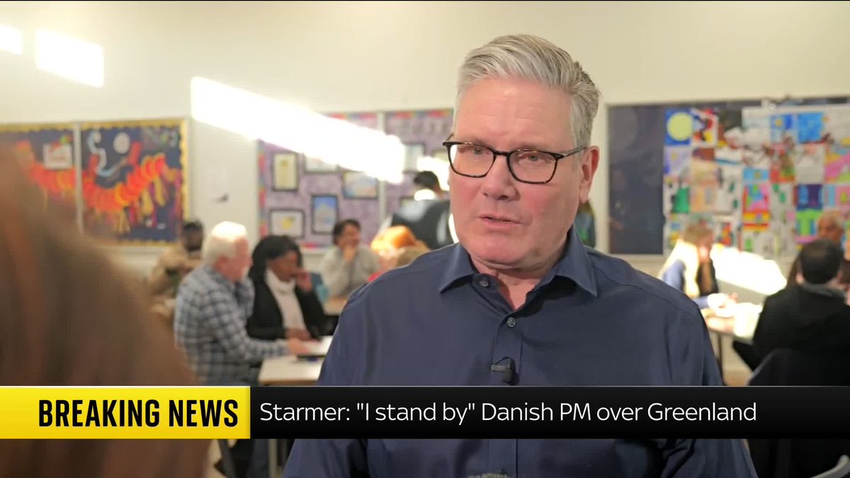 BREAKING: Prime Minister Sir Keir Starmer refuses to say whether the US's attack on Venezuela broke international law, but "stands with' Danish PM over Trump's comments over Greenland 📺 Sky 501, Virgin 602, Freeview 233 and YouTube