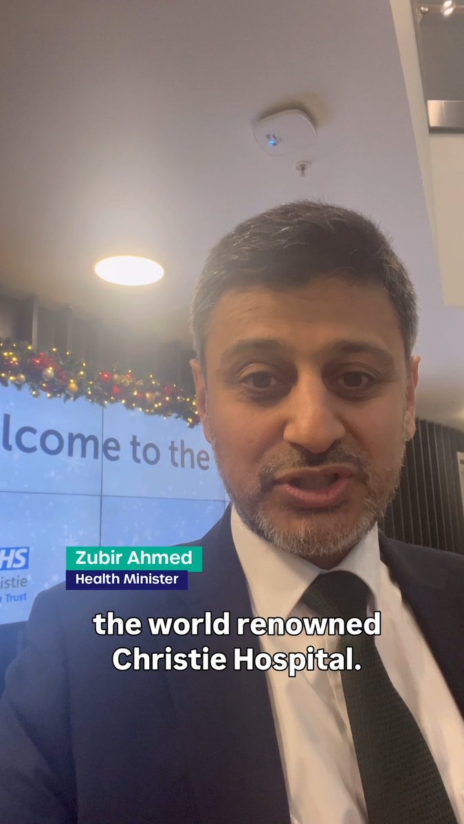 🤳A quick update from Health Minister Dr Zubir Ahmed MP after visiting Ukrainian clinicians The Christie NHS The International Medical Partnerships initiative shares NHS expertise, while UK staff gain insights into delivering healthcare under the most extreme pressure.