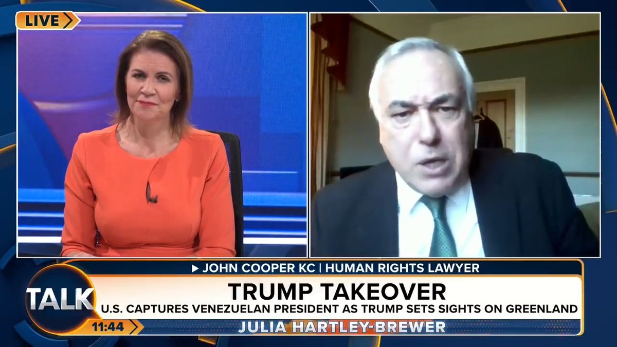 🚨 "This whole idea of a rules-based international order is a complete fictitious creation." Julia Hartley-Brewer says the rules-based order is actually based on "whose got the biggest military and the ability and willingness to use it". Julia Hartley-Brewer