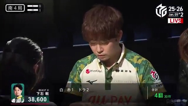 #Mリーグ 2025-26試合ダイジェスト📹 南4局 #下石戟 選手の親満貫のアガリ！ 高宮選手が門前チンイツの🀛🀞待ちの倍満聴牌！ 親の下石選手も仕掛けて🀐🀓待ちの満貫聴牌！ 岡田選手から🀐を捉えて下石選手が12000のアガリでトップ目浮上！ 👇動画タップで今すぐ無料視聴