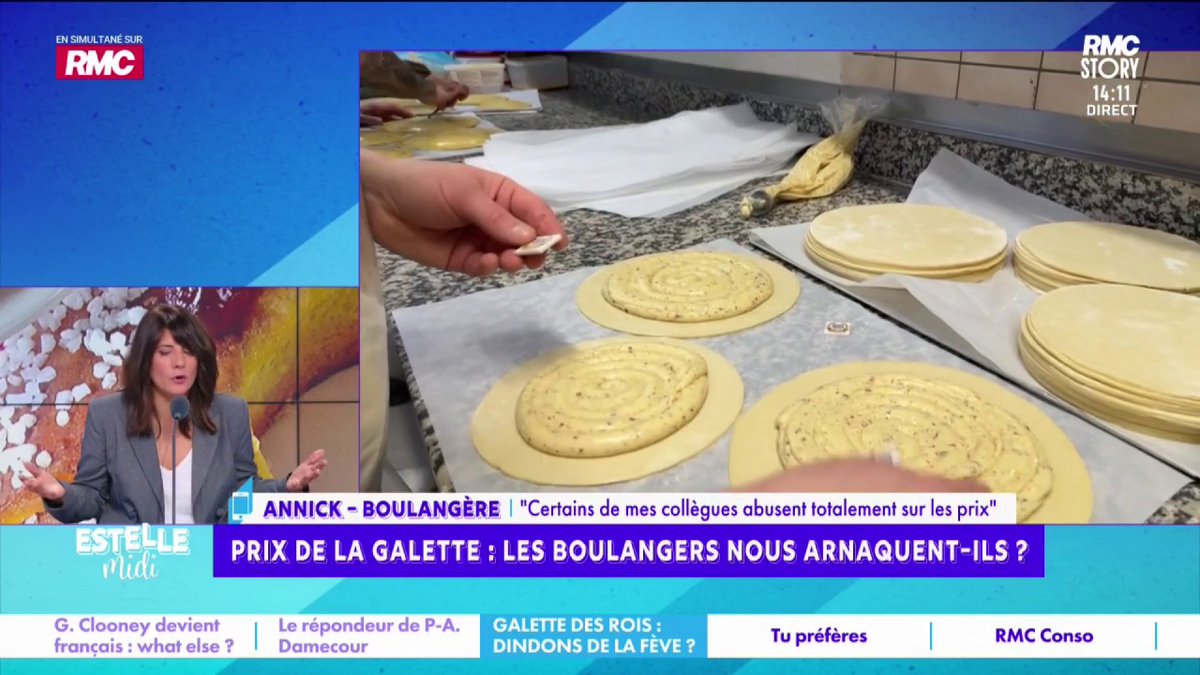 👑 Prix de la galette des rois : les boulangers nous arnaquent-ils ? 📞 Annick : "Les salaires sont énormes, si vous ne leur donnez pas 2 700€ net, vous ne trouvez pas ! Je vends mes galettes 4,50€ la part ! La fève en céramique me coûte 1,70€ !" #EstelleMidi