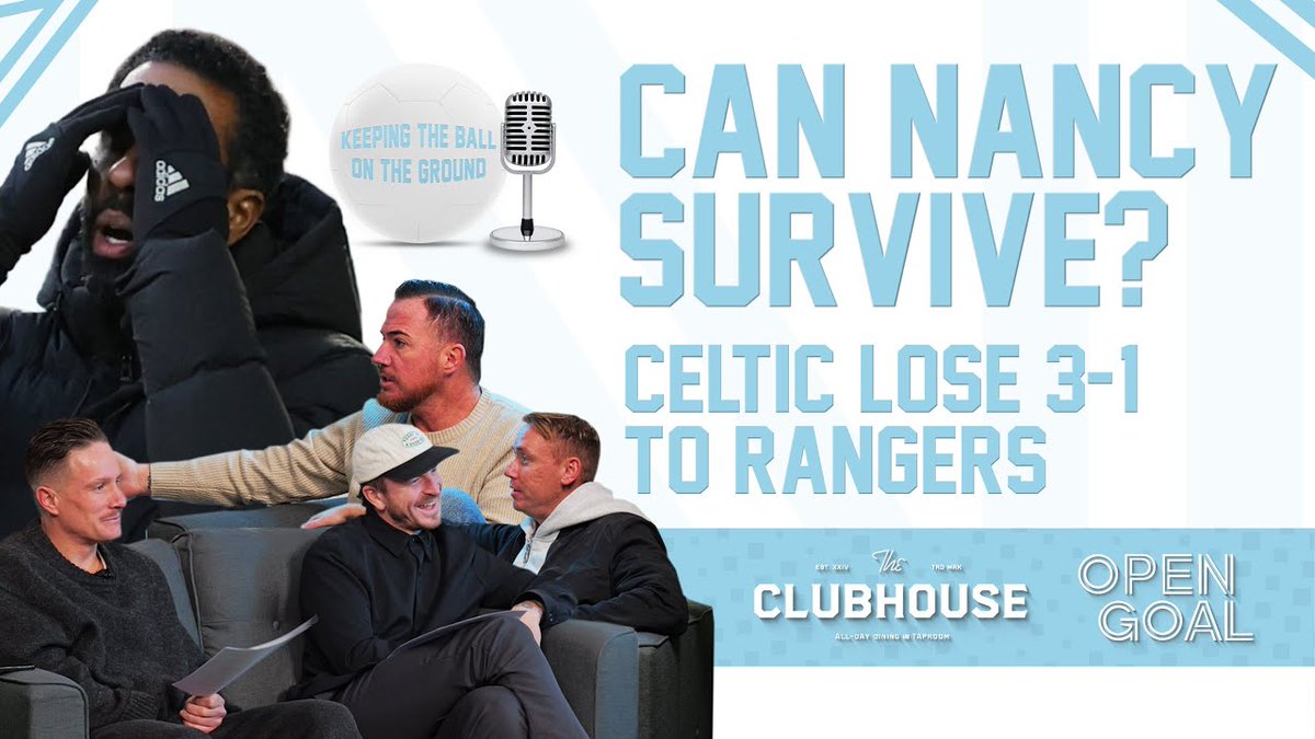⚽️ Can Wilfried Nancy survive at Celtic after a 6th defeat in his first 8 games? 📺🆕 Watch the first Keeping The Ball On The Ground of 2026 on YouTube now: 🍔 20% Off Food at The Clubhouse | Quote OPEN GOAL