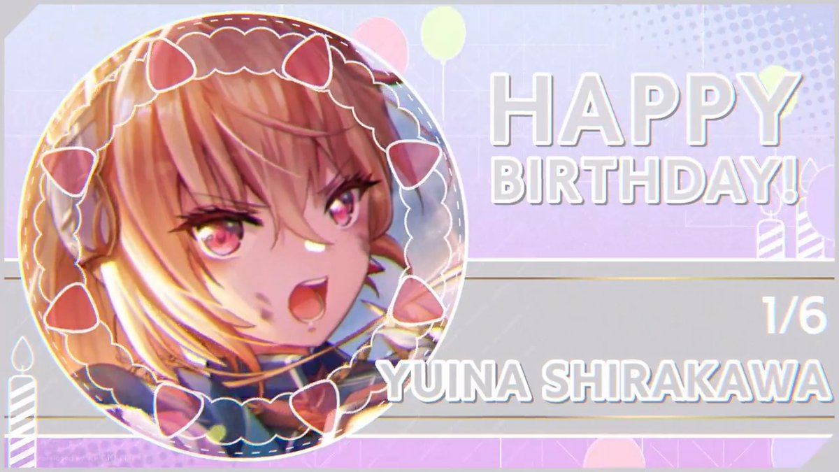 🎊🎂HAPPY BIRTHDAY!!🎂🎊 本日1月6日は、 第30G部隊所属 白河ユイナの誕生日🎉 #ヘブバン #白河ユイナ生誕祭2026 #ヘブバンキャラ生誕祭