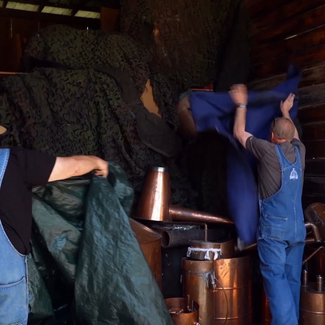 Mark and Digger return to their stills...exactly like they left them 🫶 A new #Moonshiners premieres TOMORROW at 8P on Discovery.