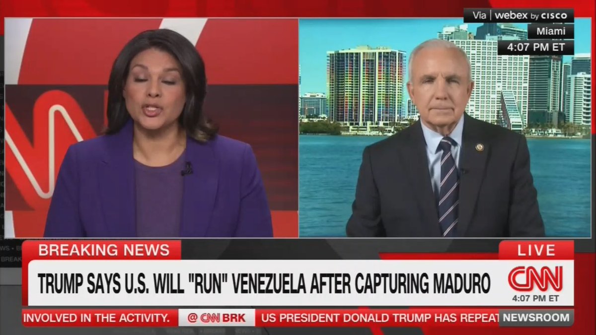 GOP congressman: Whatever protection is going to be sent to Venezuela is to protect United States oil assets. I'm not so sure about what actually running the country means. Maybe you have an interim government that we're sure is going to do the things that we want.