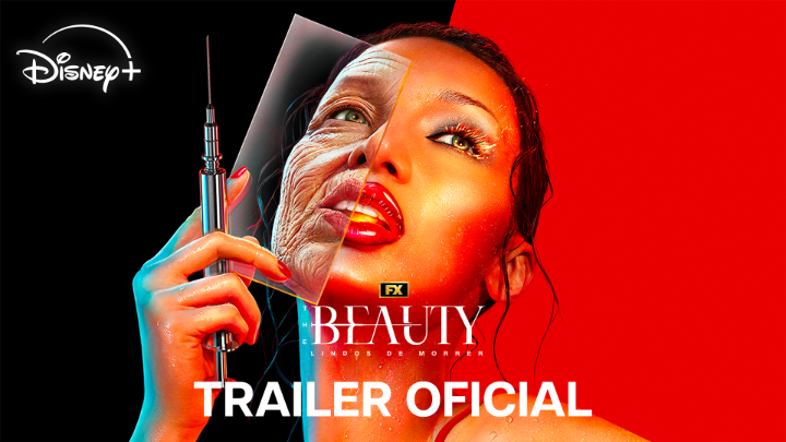 🚨 UMA DOSE TE DEIXA GOSTOSO! Trailer de ‘The Beauty’, nova série de Ryan Murphy pro FX. É estrelada por Ashton Kutcher, Evan Peters, Rebecca Hall, Isabella Rossellini, Anthony Ramos, Bella Hadid e Jeremy Pope. Estreia dia 21 de janeiro no Disney+.