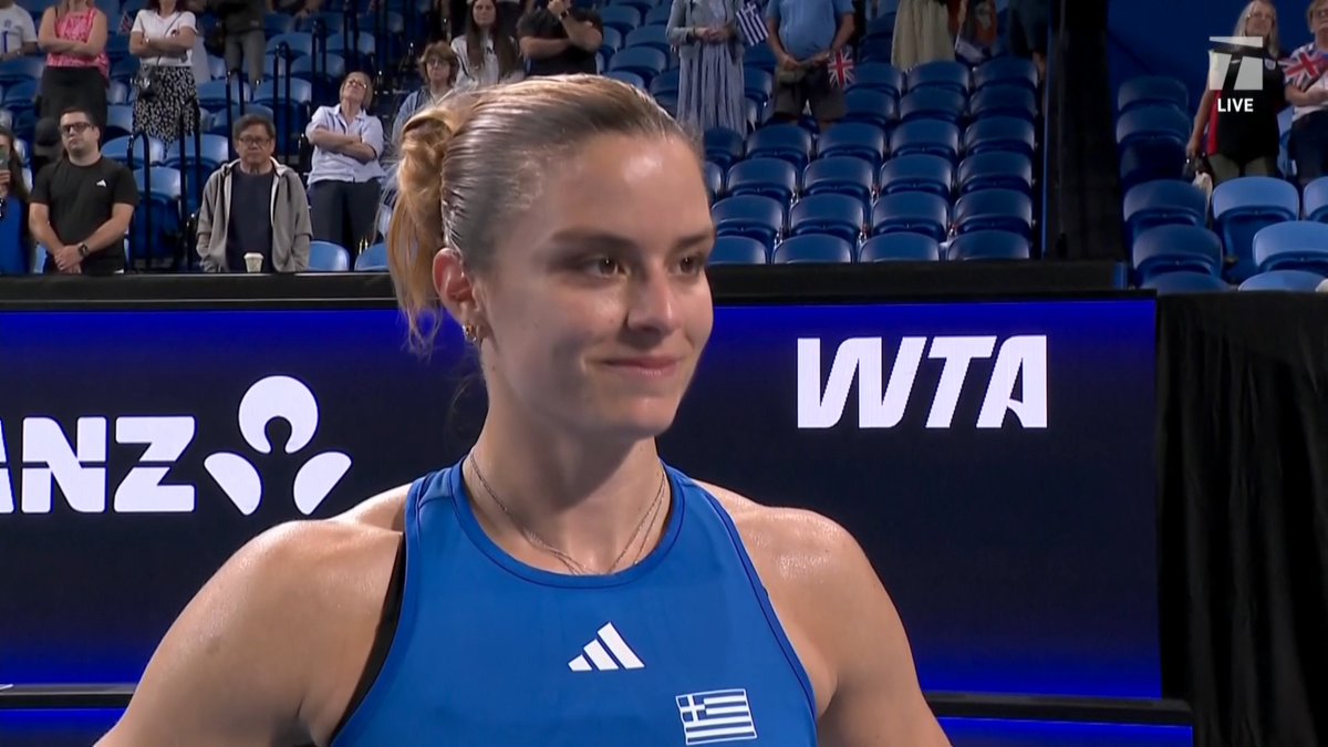 Maria Sakkari had some kind words for Coach Stef Tsitsipas 🥹 #UnitedCup