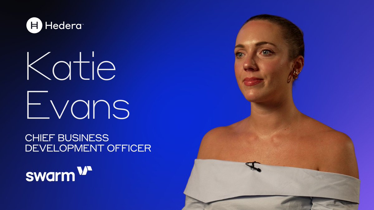 How do you bring real-world assets onchain &amp; stay compliant? 🎥 Hear from Katie Evans, CBDO Swarm, as she dives into how Swarm is enabling compliant RWA tokenization, why Hedera was the right network to make it happen, + what the future holds for Swarm x Hedera.