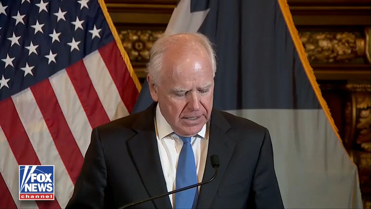 NEW: Gov. Tim Walz turns his fire toward President Trump after announcing he won't seek re-election amid the Minnesota fraud fallout: "I don't want to mince words here. Donald Trump and his allies in Washington and in Saint Paul and online want to make our state a colder, meaner place." "They want to poison our people against each other by attacking our neighbors and ultimately, they want to take away much of what makes Minnesota the best place in the country to raise a family."