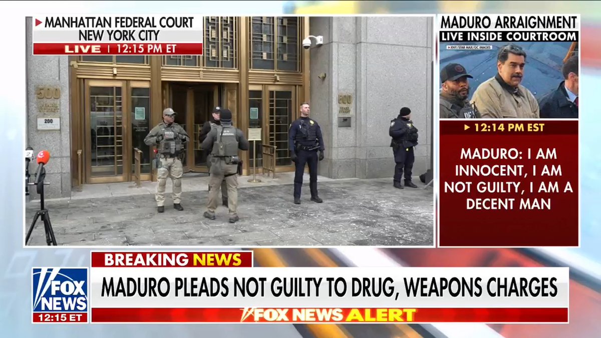 “I am innocent. I am not guilty. I am a decent man." Outnumbered breaks down what happened inside the courtroom as Nicolás Maduro made his first in-person court appearance — with the ousted dictator claiming he's "still president of my country."