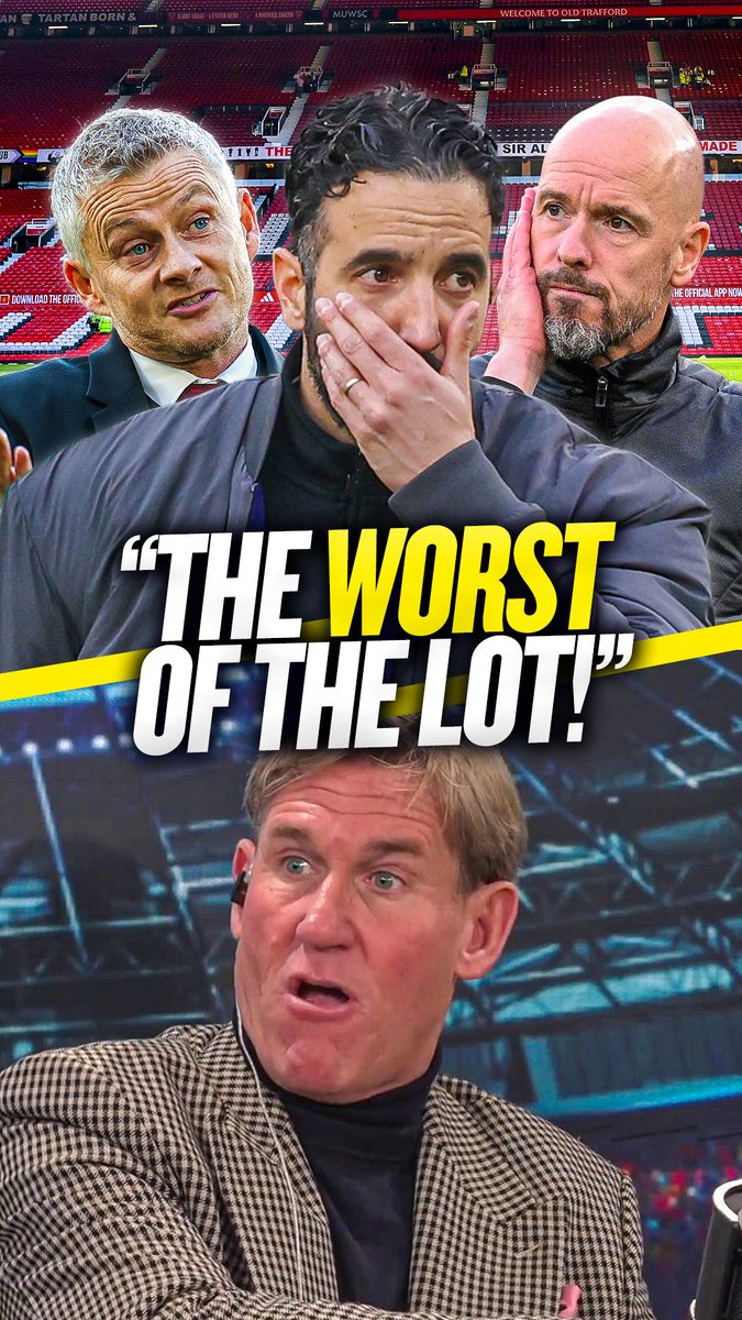 😬 "He's the worst of the lot!!" Simon Jordan brands Ruben Amorim #MUFC's worst manager out of those who've been in charge since Fergie left! 🔴