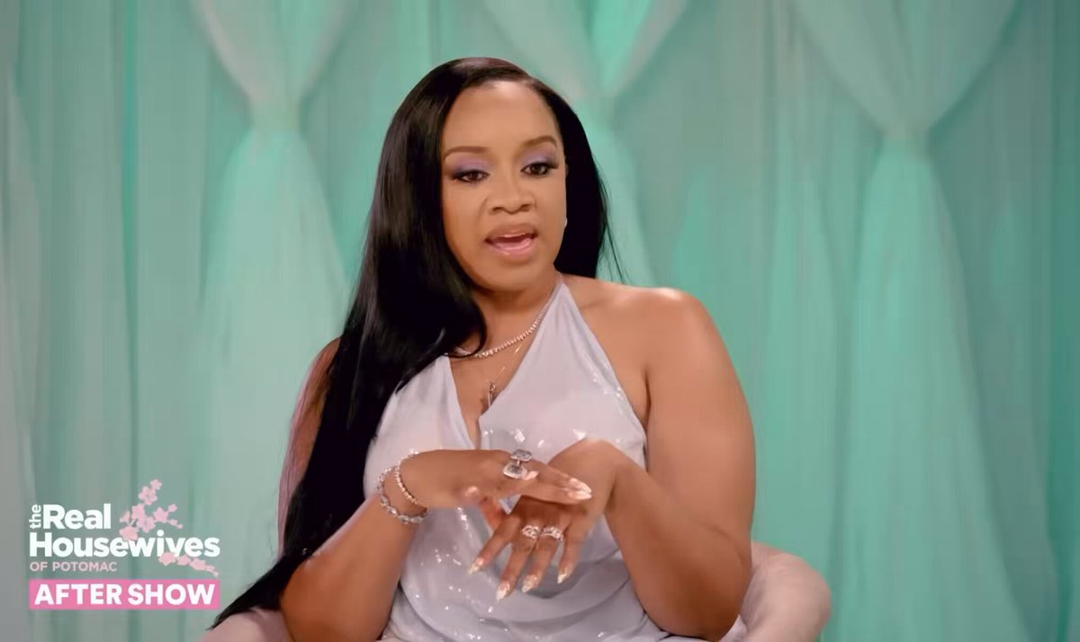 Angel explains on the Potomac Housewives After Show that the cast trip was originally planned to be a COUPLES trip “As time went on it, it was obvious that a lot of the ladies didn’t have a couple to bring.” #RHOP