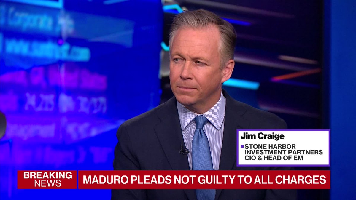 Jim Craige, CIO and Head of Emerging Markets at Stone Harbor Investment Partners, discusses the potential implications for emerging markets following news in Venezuela on Bloomberg ETF IQ. He speaks with @ScarletFu, Katie Greifeld and Eric Balchunas