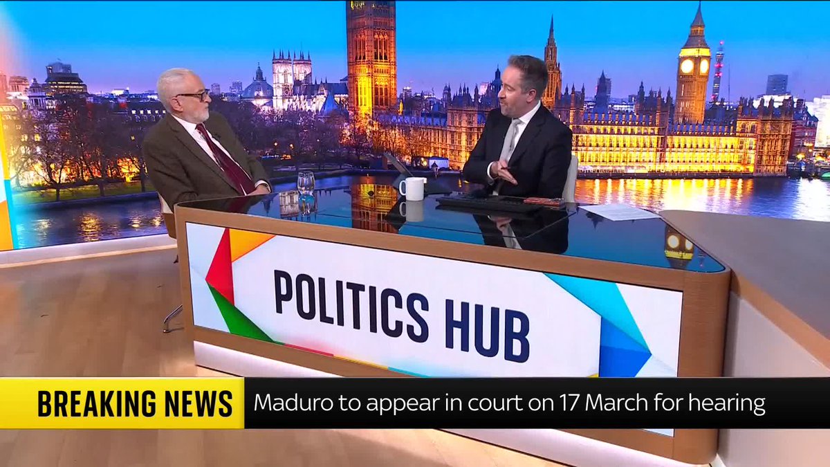 WATCH: "Nicolas Maduro is not the legitimate president of Venezuela." - @DarrenMcCaffrey "Constitutionally, he is the head" - Jeremy Corbyn The co-founder of Your Party has a heated discussion with Darren McCaffrey over Maduro's legitimacy.