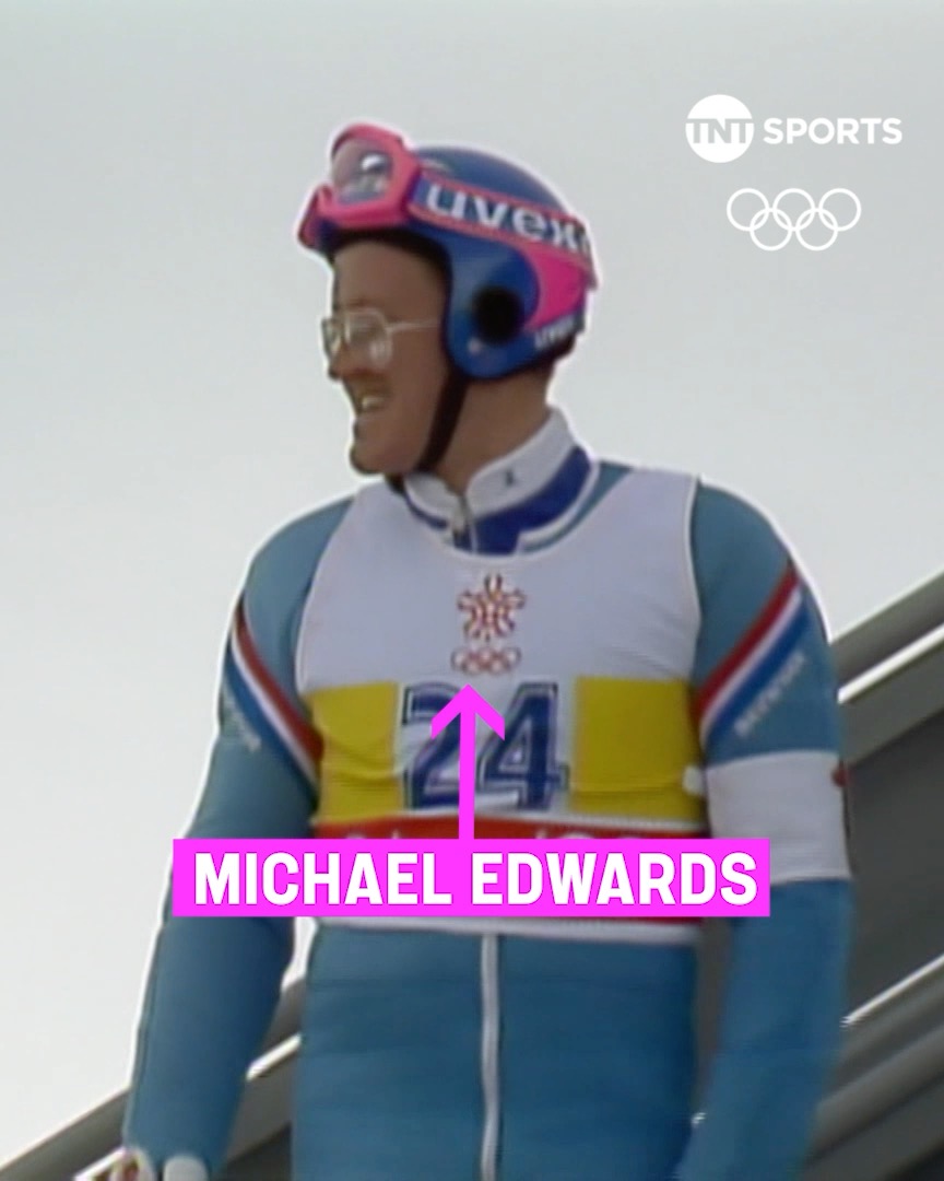 Plasterer turned ski jumping legend 👏 Eddie “the eagle” Edwards became a global symbol of perseverance and the true Olympic spirit at the 1988 Winter Olympics in Calgary 🫶