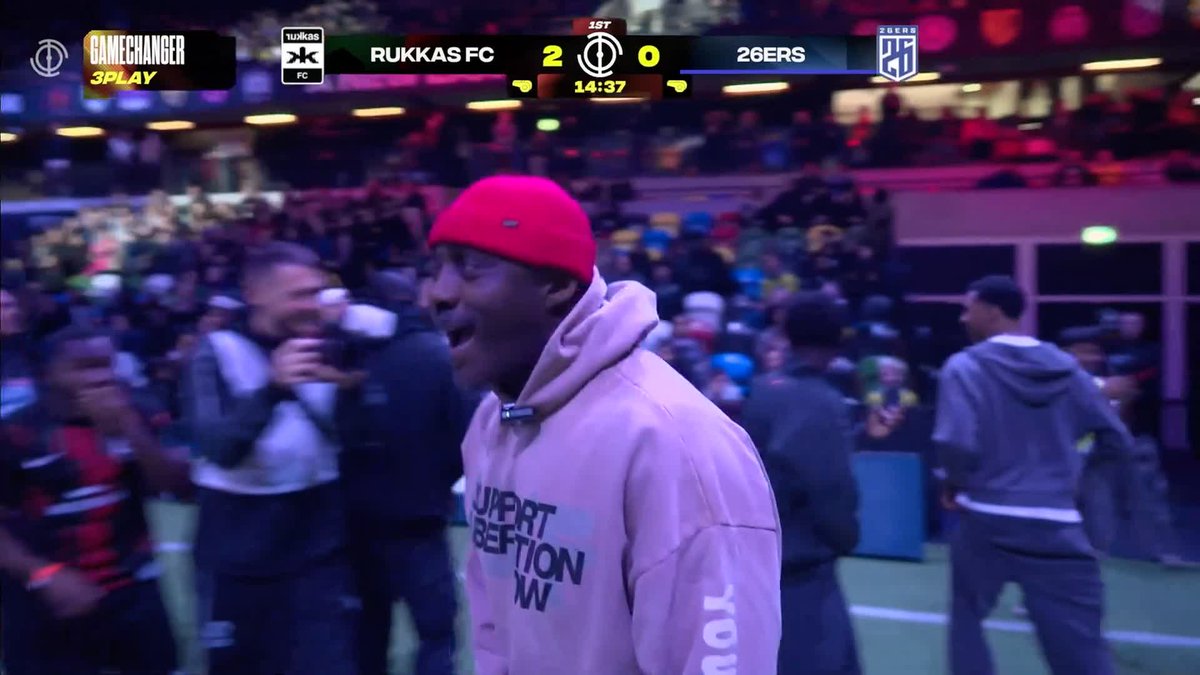 A moment Mussa Bham will never forget! 🤩 Rukkas extend their lead against 26ers thanks to a delightful chip against Petr Cech and Idris Elba can't hide his emotions at the finish 💥