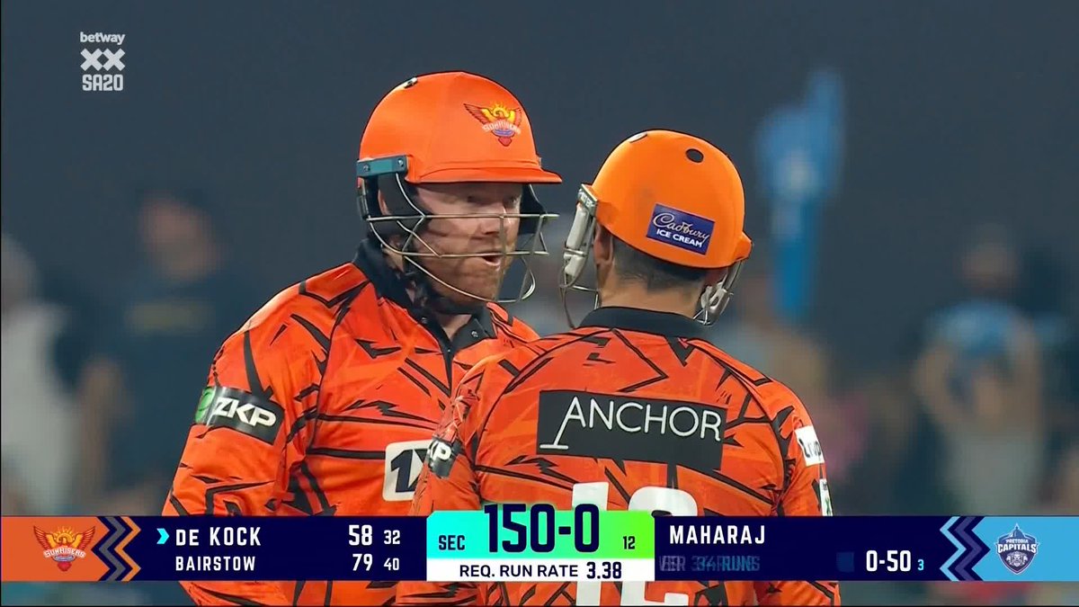 More fireworks than NYE 🤯 Jonny Bairstow with a stunning 85* from 45 - including from 34 from a single over - for Sunrisers Eastern Cape in the SA20 tonight 🔥