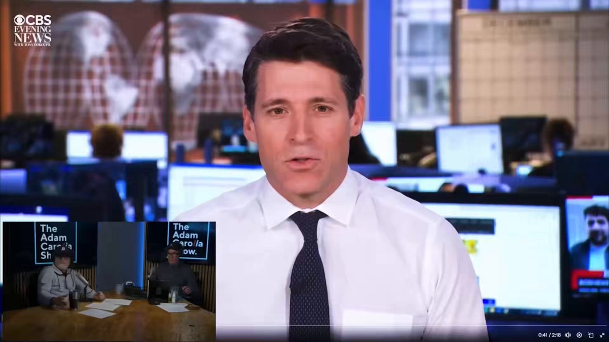 CBS NEWS: “On too many stories, the press has missed the story.” ADAM CAROLLA: “You didn't ‘miss’ the story. You lied about the story!”