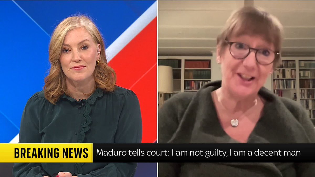 Former British Ambassador to Venezuela Catherine Royle tells Sarah-Jane Mee that Donald Trump has "broken international law" by 'removing' Nicolas Maduro and his wife from Venezuela. Latest ➡️ 📺 Sky 501, Virgin 602 and YouTube
