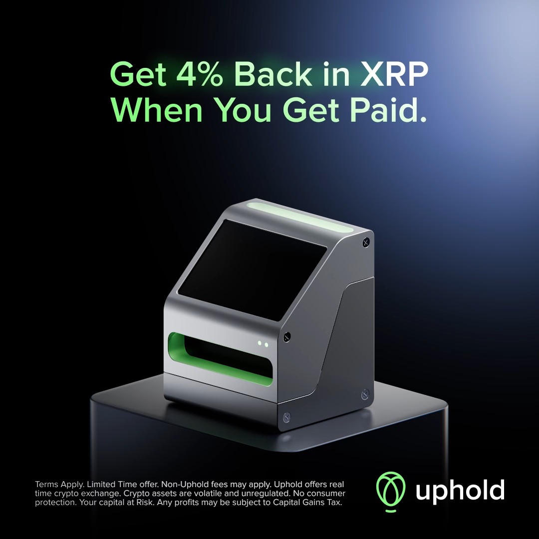 New year, new ways to earn 🎊 Get 4% back in $XRP when you get paid with Uphold Direct Deposit. • Paycheck-funded deposits • 4% XRP cashback • Rewards paid monthly 📆 Stack extra XRP on your paycheck until March 31, 2026. T&amp;C's ↓