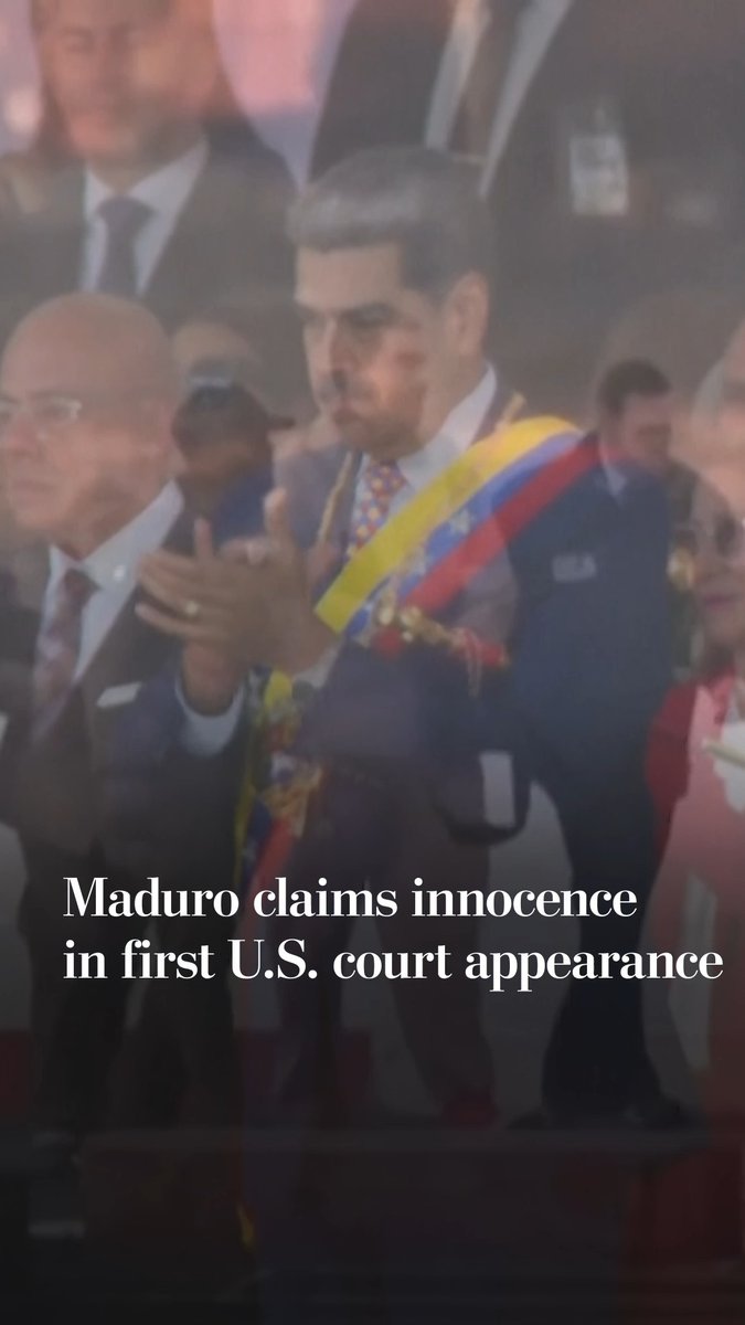 Deposed Venezuelan leader Nicolás Maduro made his first court appearance in New York today. He pleaded not guilty and claimed he was “kidnapped.” Follow our ongoing coverage: