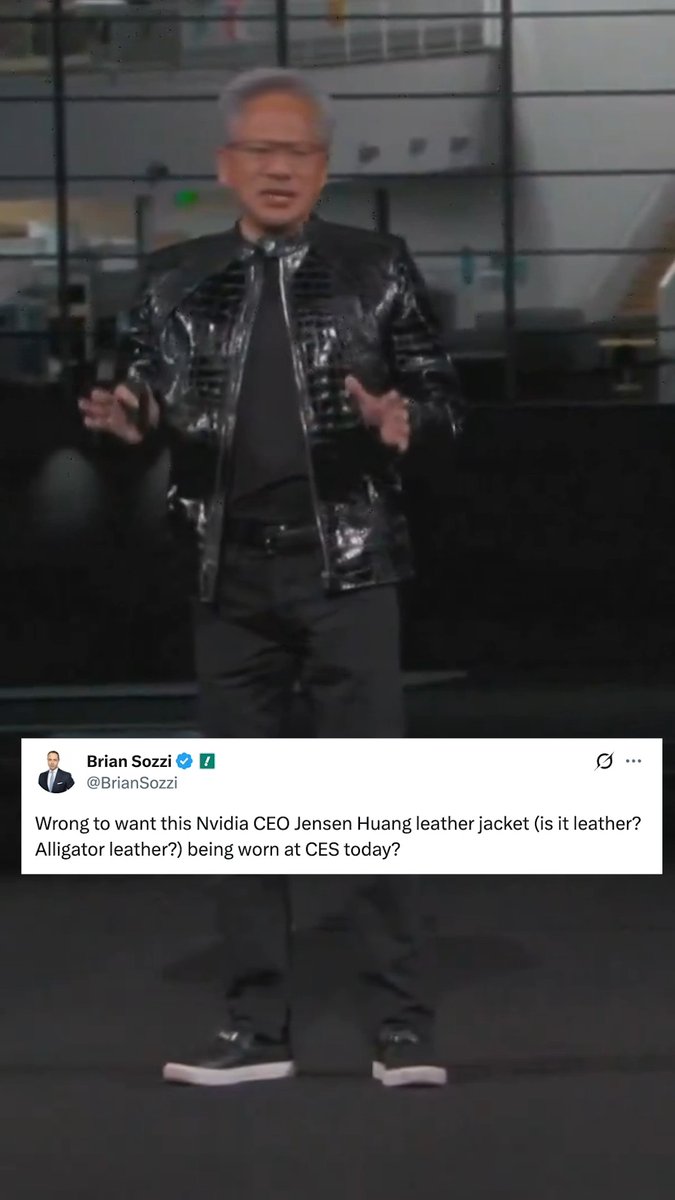 Jensen Huang: the only fashion influencer we need.