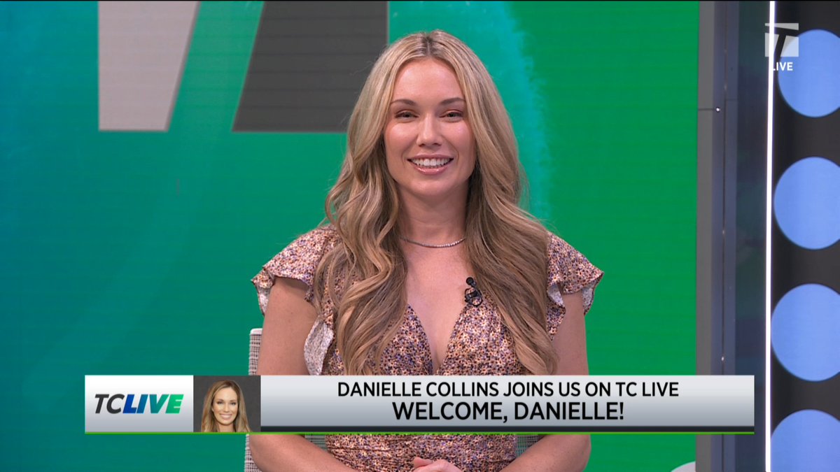 Danielle Collins makes her Tennis Channel debut! She's already getting the party started ๐ฅณ