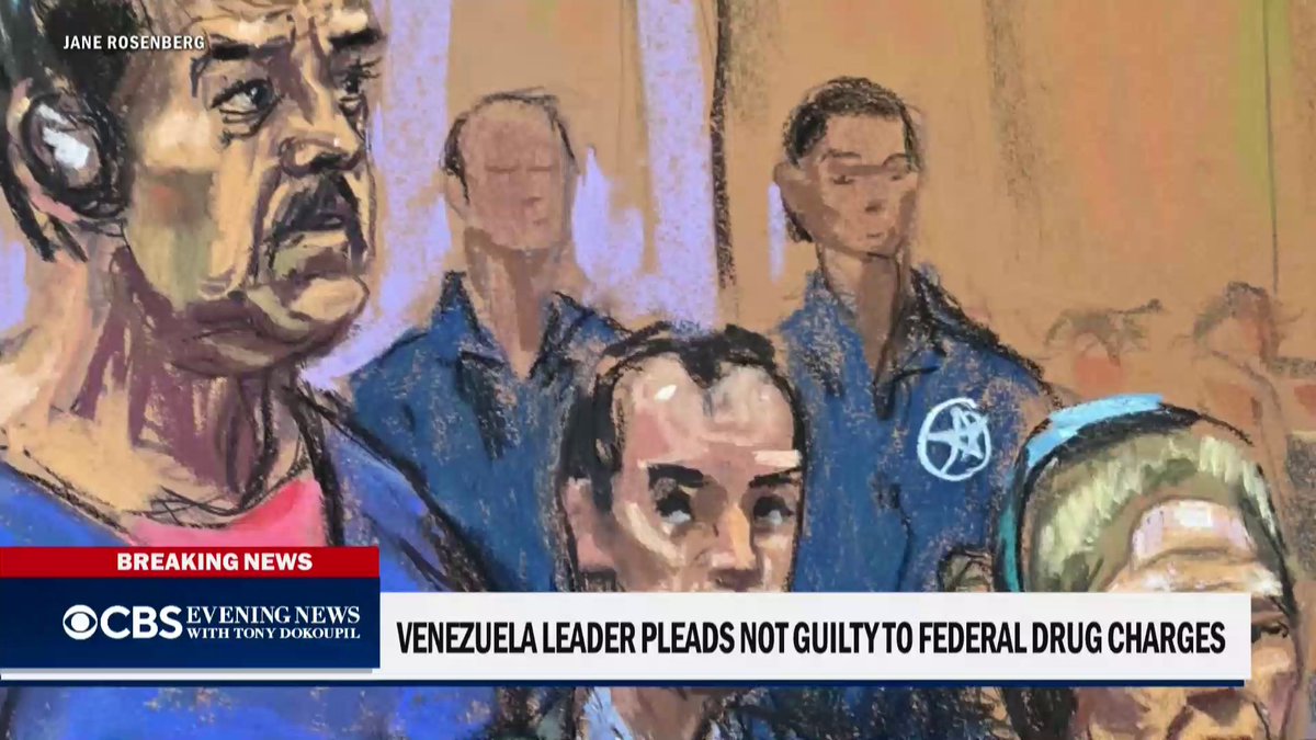 Former Venezuelan President Nicolás Maduro and his wife pleaded not guilty Monday to federal drug trafficking and other charges. In court, Maduro was defiant, declaring through a translator that he is innocent, a “decent man” and is “still president of my country.” Matt Gutman reports.