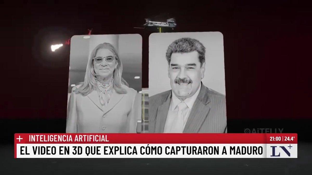 🔹 Así capturaron a Nicolás Maduro Un video en 3D, creado con inteligencia artificial, recrea cómo fue el operativo para detener al líder del régimen chavista. 📌 En LN+