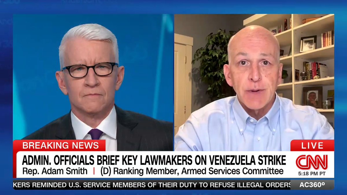 New details emerged about the U.S. raid on Venezuela after a classified briefing with top lawmakers. "We were clearly breaking the law and doing a regime change operation," says Democratic Rep. Adam Smith, ranking member on the House Armed Services Committee.