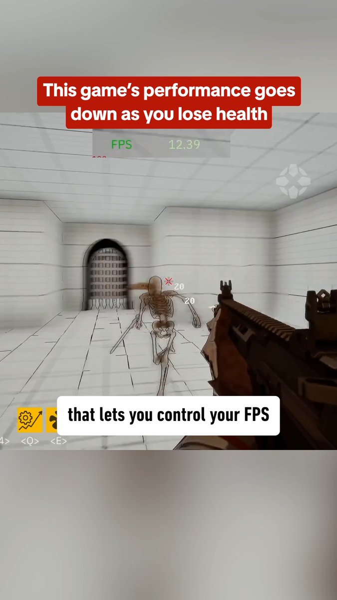 FPS Quest is a game where your frame rate is your health bar. Yes, you read that correctly.