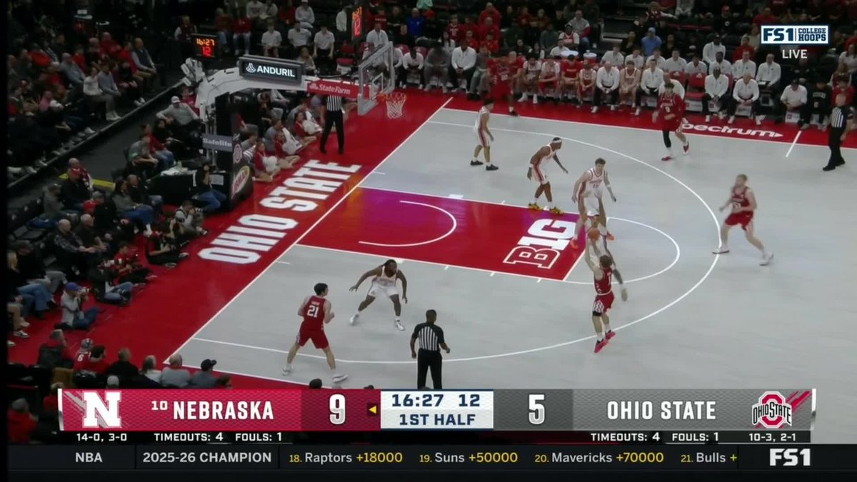 Every game, Sam Hoiberg makes big plays 😤 His latest, in No. 10 Nebraska Men's Basketball's win at Ohio State, was no different. Final line: 8 pts, 9 reb, 4 ast, 2 stl
