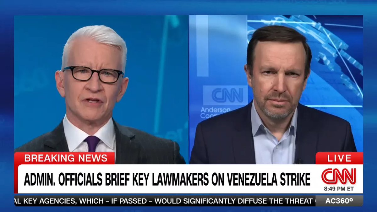 Democratic Senator Chris Murphy believes Trump administration officials lied about their intentions in Venezuela in a December briefing to Congress. He joins 360°to give his thoughts on the U.S. military operation that led to the capture of Venezuela's president and his wife.