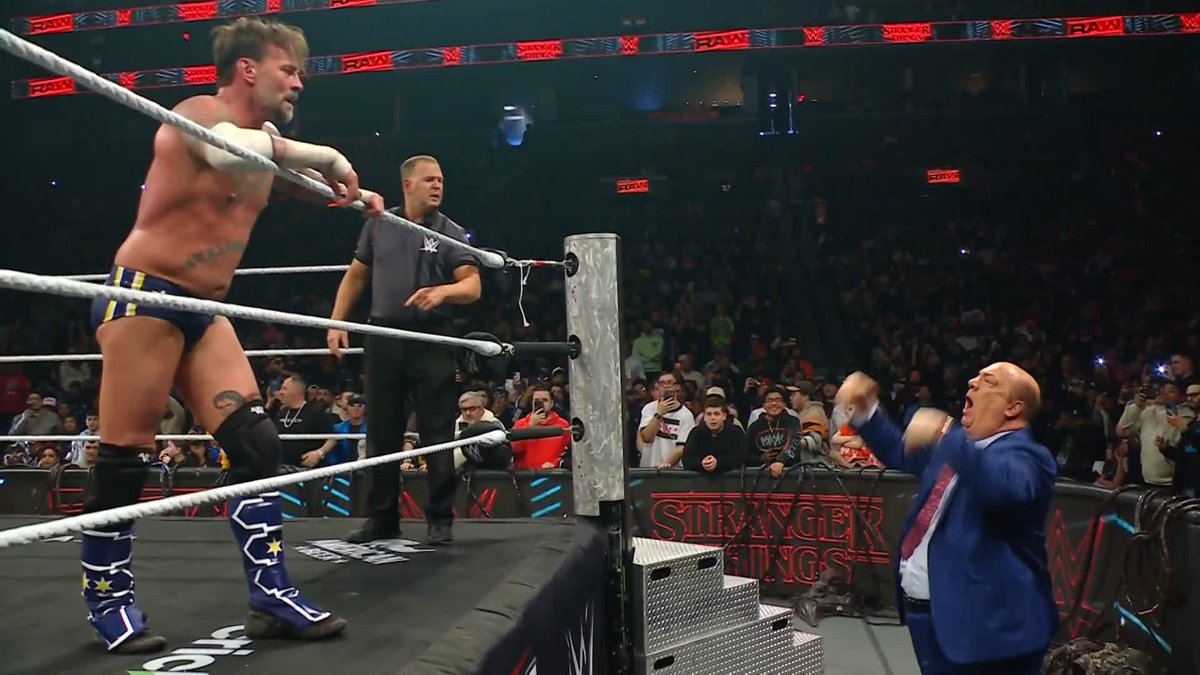 Oh come on Paul Heyman 😩 And now here come The Vision...