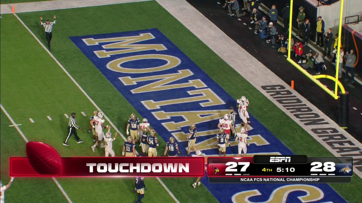 Illinois State ties it up with five minutes to go 👀 Watch the ending of the FCS National Championship on ESPN and the ESPN App 🍿