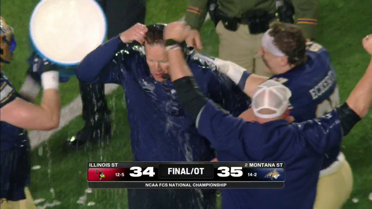 WHAT A GAME‼️ Montana State wins its first FCS title in 41 years! 🏆