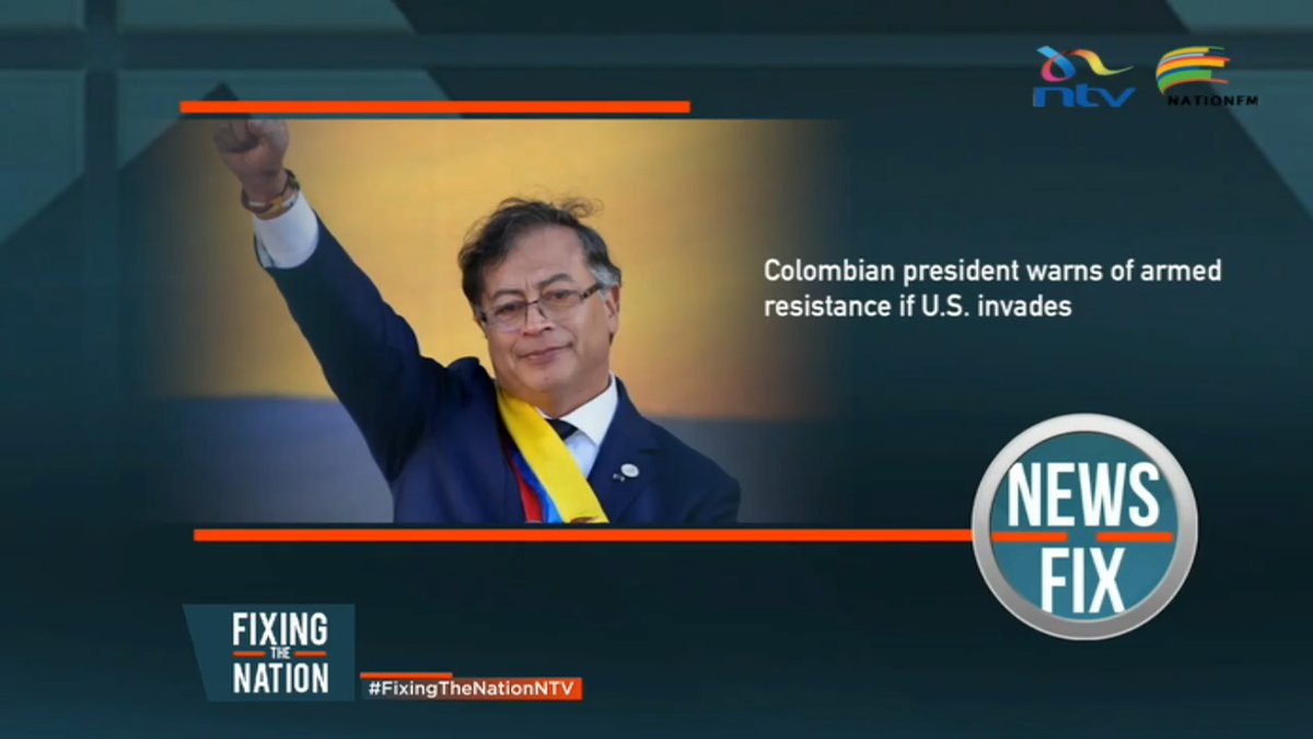 Colombian President Gustavo Petro says he is prepared to take up arms to defend his country if the United States were to invade, sharply escalating tensions between the two nations. #NewsFixNTV