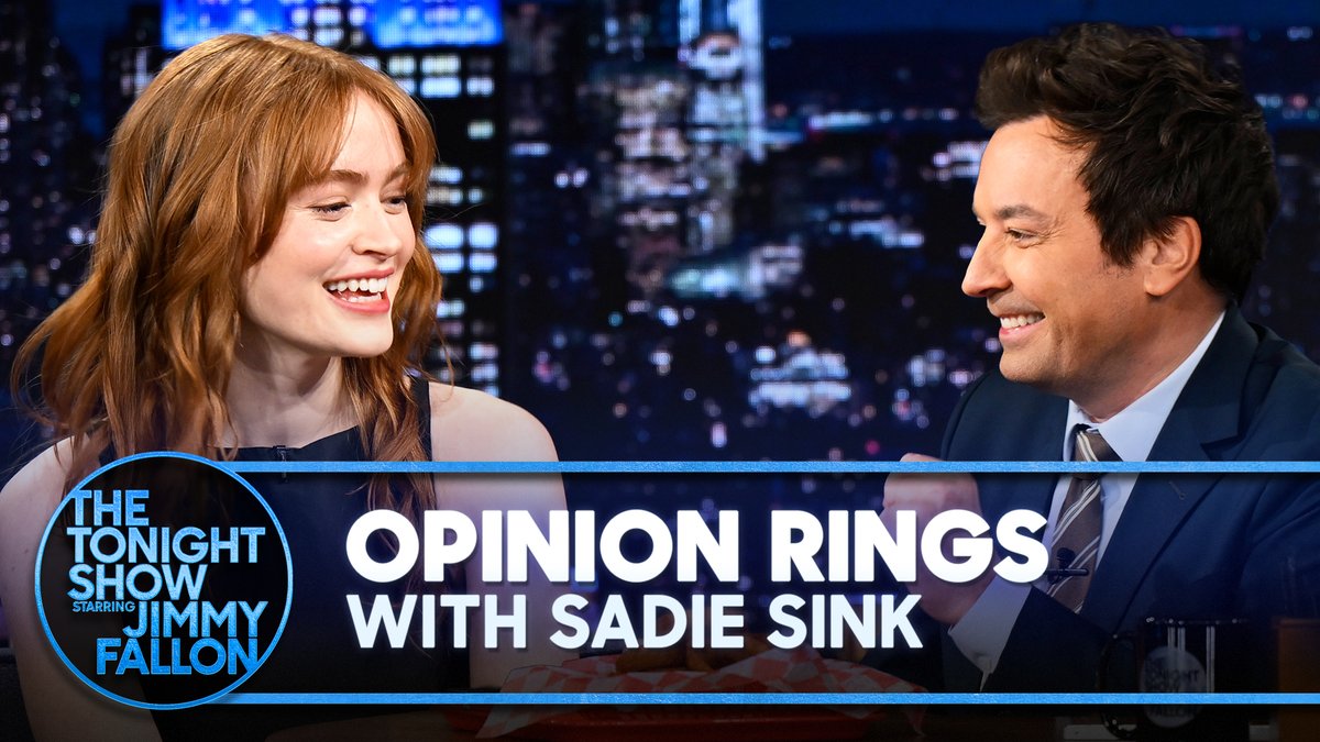 Opinion Rings w/ Sadie Sink! 🧅 #FallonTonight #StrangerThingsOnFallon