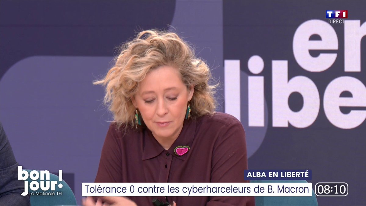 ⚖️ Tolérance 0 contre les cyberharceleurs de Brigitte Macron : "Des gens sont allés jusqu’à dire que l’écart d’âge entre Emmanuel et Brigitte Macron était un crime sexuel" 📺 Alba Ventura en liberté
