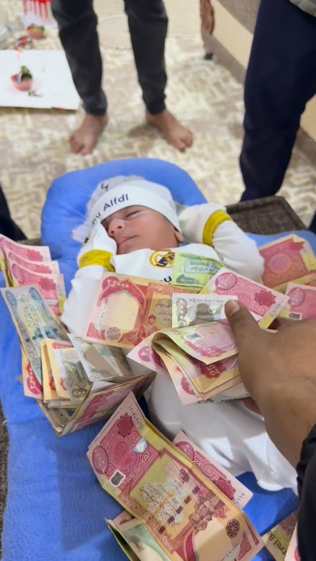 Beautiful culture. This baby will be so rich