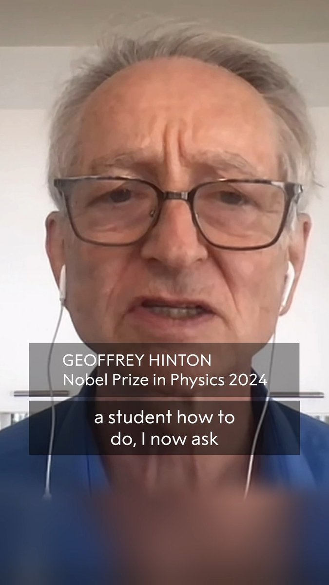 What do you use AI for? "The Godfather of AI", Geoffrey Hinton, shared what he likes using AI for during our Nobel Prize Conversations event in Madrid, Spain. Hinton was awarded the 2024 Nobel Prize in Physics “for foundational discoveries and inventions that enable machine learning with artificial neural networks.” Watch the full event here: