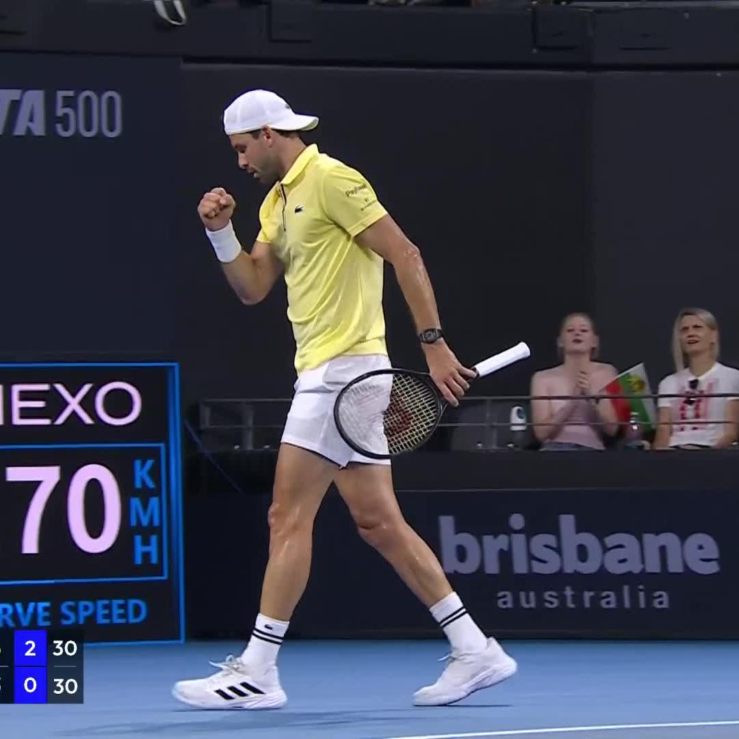 Flick of the wrist 🤌 Grigor Dimitrov #BrisbaneTennis